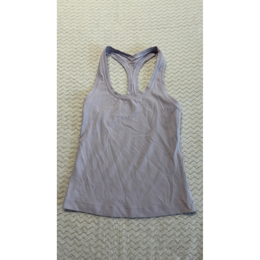 Lululemon Lilac Purple Racerback Athletic Tank Top Scoop Neck Sleeveless